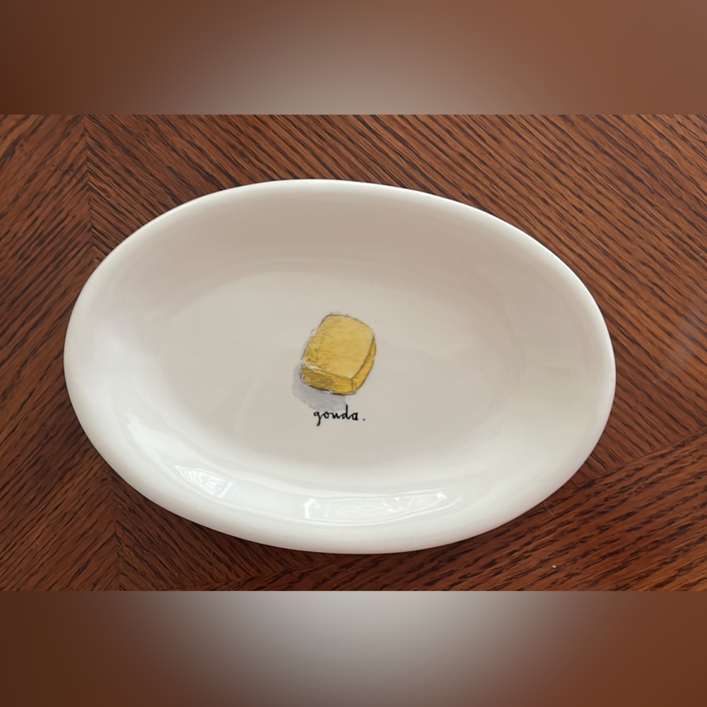 Rae Dunn “Gouda” Cheese Platter Plate